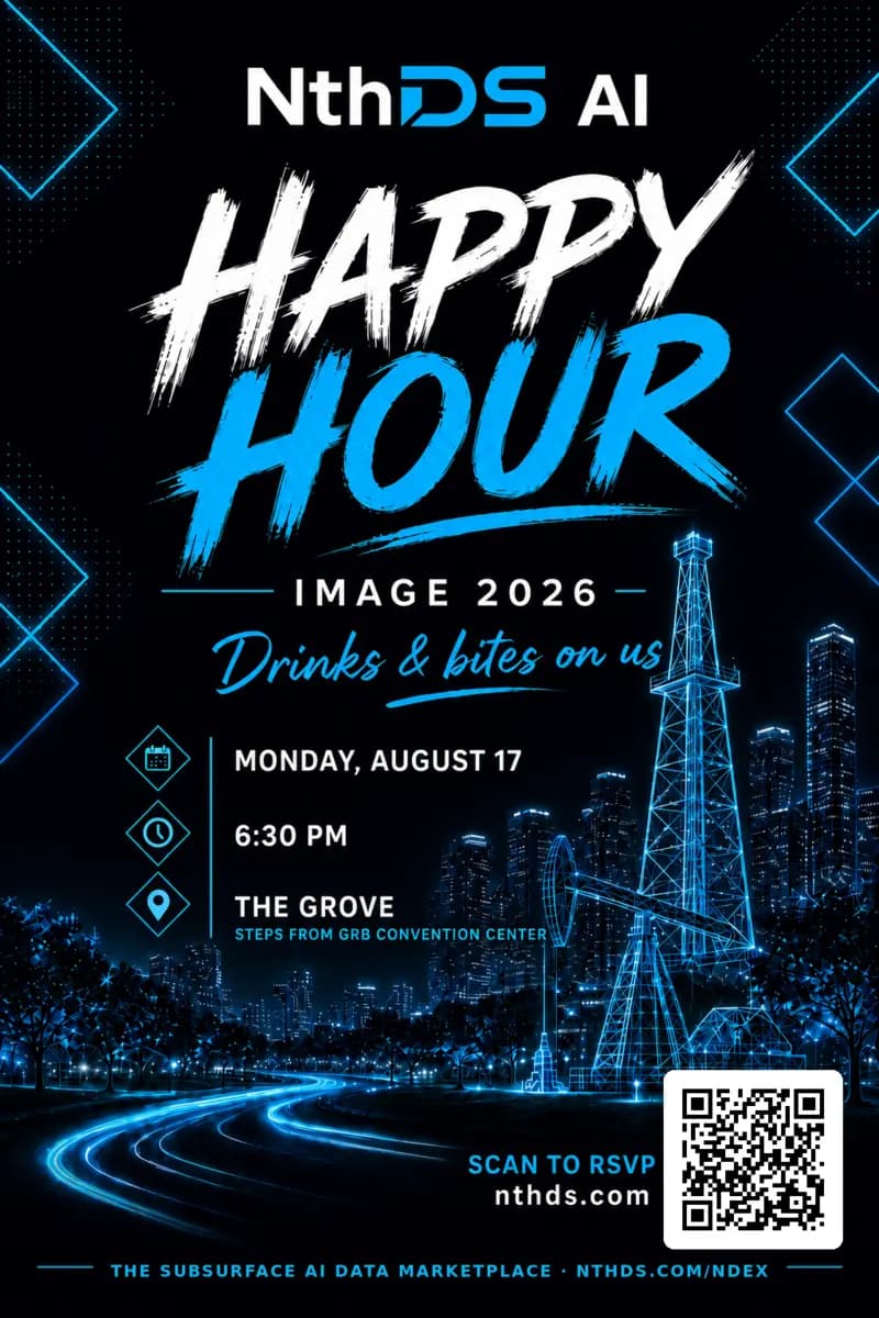 NthDS AI IMAGE 2026 Happy Hour flyer — Monday, August 17 at 6:30 PM, The Grove, steps from the GRB Convention Center
